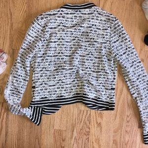 Black/White Lace Jacket